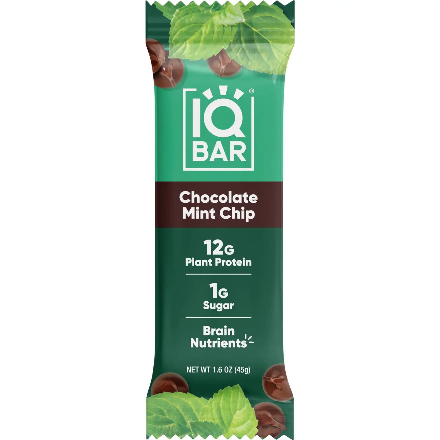 IQBAR Chocolate Mint Chip | Brain + Body Keto Protein Bars