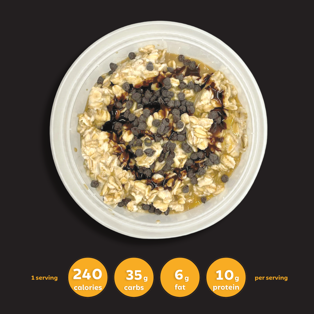 Chocolate Chip Caramel Espresso Overnight Oats